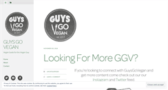 Desktop Screenshot of guysgovegan.com