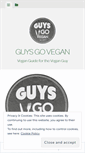 Mobile Screenshot of guysgovegan.com